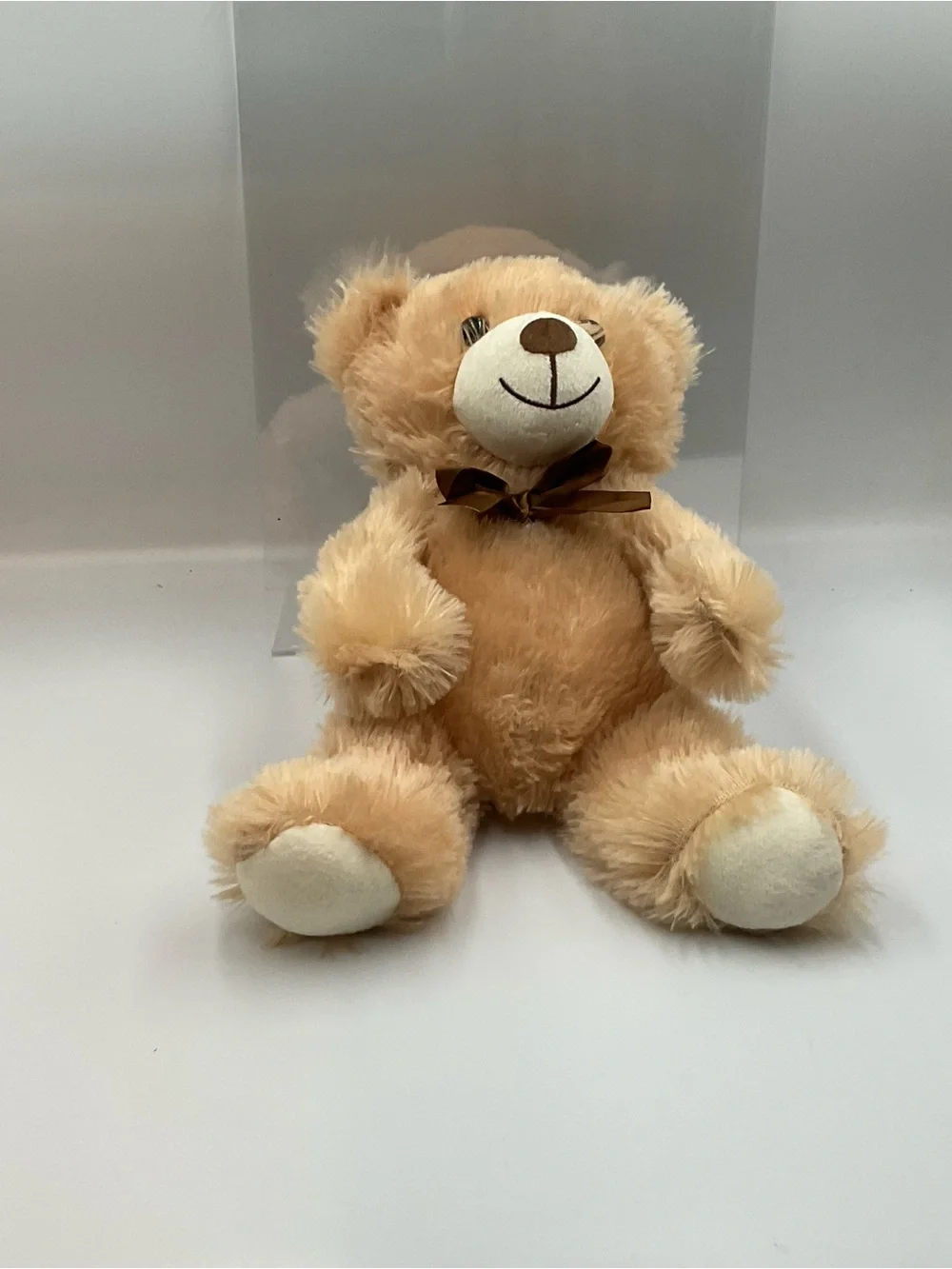Plush Teddy Bear with Ribbon - Kids Toys